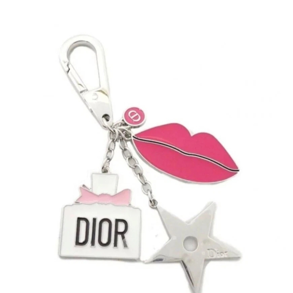 Pink and Silver Keychain